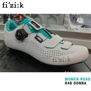 Fi'zi:K R4B Donna 女專業公路車卡鞋-白綠(歐規)