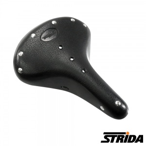 STRiDA速立達 彈簧牛皮座墊(ST-SDL-004)-黑色