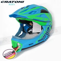 CRATONI C-Maniac德國全罩式兒童安全帽-彩繪限量版-冰湖藍(Limited Edition)