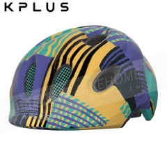 KPLUS安全帽K系列兒童休閒PUZZLE Brave/彩色版-紫黃