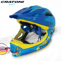 CRATONI C-Maniac德國全罩式兒童安全帽-彩繪限量版-極光藍(Limited Edition)