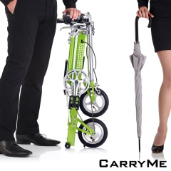 CarryMe SD 8"單速充氣胎鋁合金折疊車-綠茶青