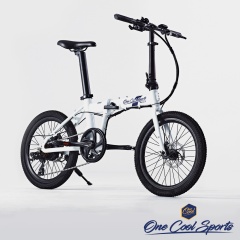 OneCool Sports玩酷 BARRY 20吋7段變速250W 5段電助力電動輔助折疊單車-5.2AH標準電池版-白