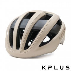 KPLUS安全帽S系列公路競速-NOVA-杏沙白(全視角反光示警系統)