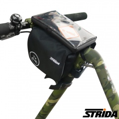 STRIDA 上管馬鞍包及防水手機袋/適用6吋/黑(ST-PB-001)