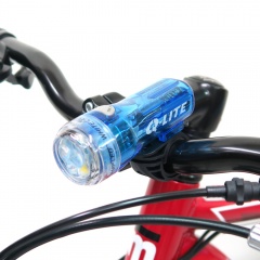 Q-LITE 3白光LED防水多用途警示燈前燈頭燈/台灣製-透明藍