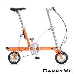CarryMe SD 8"單速充氣胎鋁合金折疊車-鮮橙橘