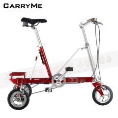 CarryMe CarryAll 8"單速折疊三輪車-莓果紅