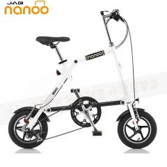 JAB 2017-NANOO 12吋鋁合金7速折疊單車FD-1207-白