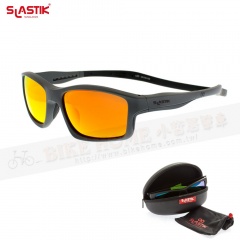 SLASTIK METRO-003 時尚摩登系列前扣式磁框太陽眼鏡-Smoker灰/黑