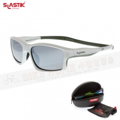 SLASTIK METRO-006 時尚摩登系列前扣式磁框太陽眼鏡-Magic Sliver銀/灰
