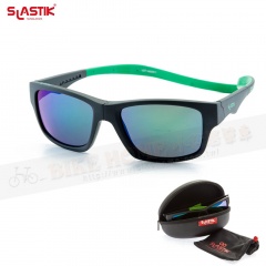 SLASTIK URBAN-010 休閒運動系列前扣式磁框太陽眼鏡-Amazon灰/綠