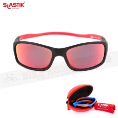 SLASTIK THUNDER-001 兒童成長型前扣式磁框太陽眼鏡-冒險者系列-黑/紅