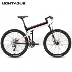 MONTAGUE PARATROOPER Elite 27.5吋30速前後碟折疊式登山車-黑底白紅標