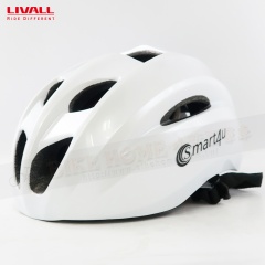 LIVALL Smart4u SH20智慧型自行車安全帽300g/58-62cm-珍珠白(含充電線)