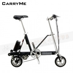 CarryMe DC 電動版8"單速折疊小輪車 (黑)