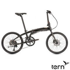 Tern 2020~22 Verge D9鋁合金碟煞折疊車/22吋9速/1x傳動系統/451輪組-緞光黑/銅色-淺銅線