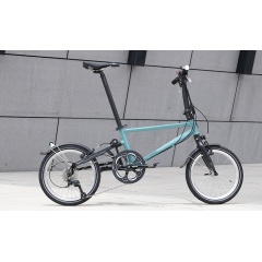 日本Tyrell IVE鉻鉬合金鋼18吋輪10速小徑折疊單車-松石綠(Turquoise)
