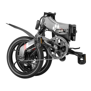 ENERMAX安耐美-MaxWolf Hybrid 160鎂合金油壓碟煞電動輔助折疊自行車-灰黑