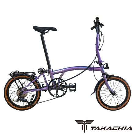 TAKACHIA達卡佳 TIIME C16/C20-閃光紫 (季節限量色)(加價色)兩種輪徑規格9速鉻鉬鋼折疊單車