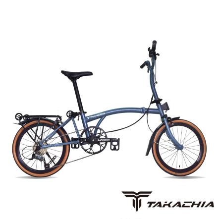 TAKACHIA達卡佳(新布) TIIME C16/C20-灰藍色Pearl Blue Grey(基本色)(常備款)-兩種輪徑規格9速三折式鉻鉬鋼折疊單車