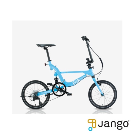 JANGO FLIK神奇小摺EZ V9 18吋9速鋁合金U把後避震折疊單車-天空藍