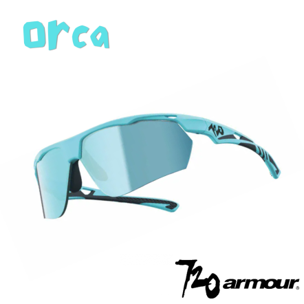720 Orca/戶外運動太陽眼鏡-消光粉藍鏡框/湖水藍鏡片(B412-3)