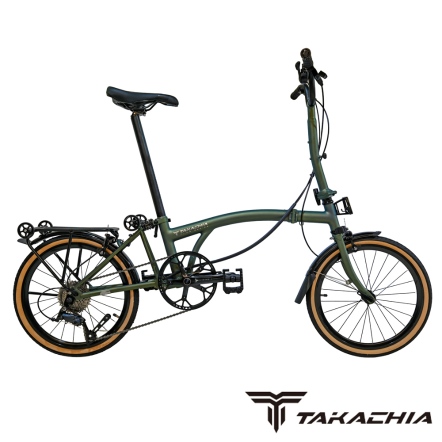 TAKACHIA達卡佳 TIIME C16/C20-甲蟲綠 (季節限量色)兩種輪徑規格9速鉻鉬鋼折疊單車